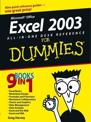 cover image of Excel 2003 All-in-One Desk Reference For Dummies